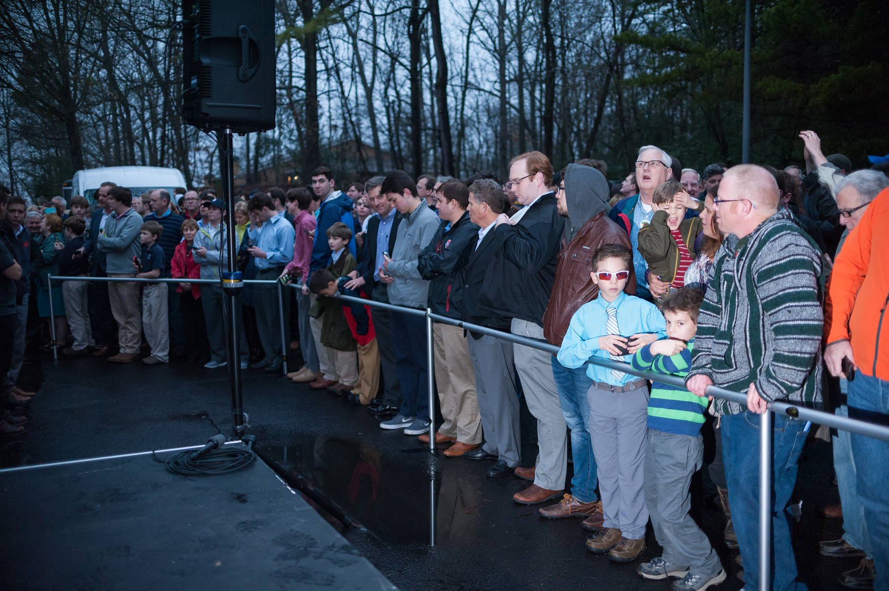 February 23, 2016. Sandy Springs, GA. Supporters waiting for Presidential hopeful Governor John Kasich (R-OH) to speak.